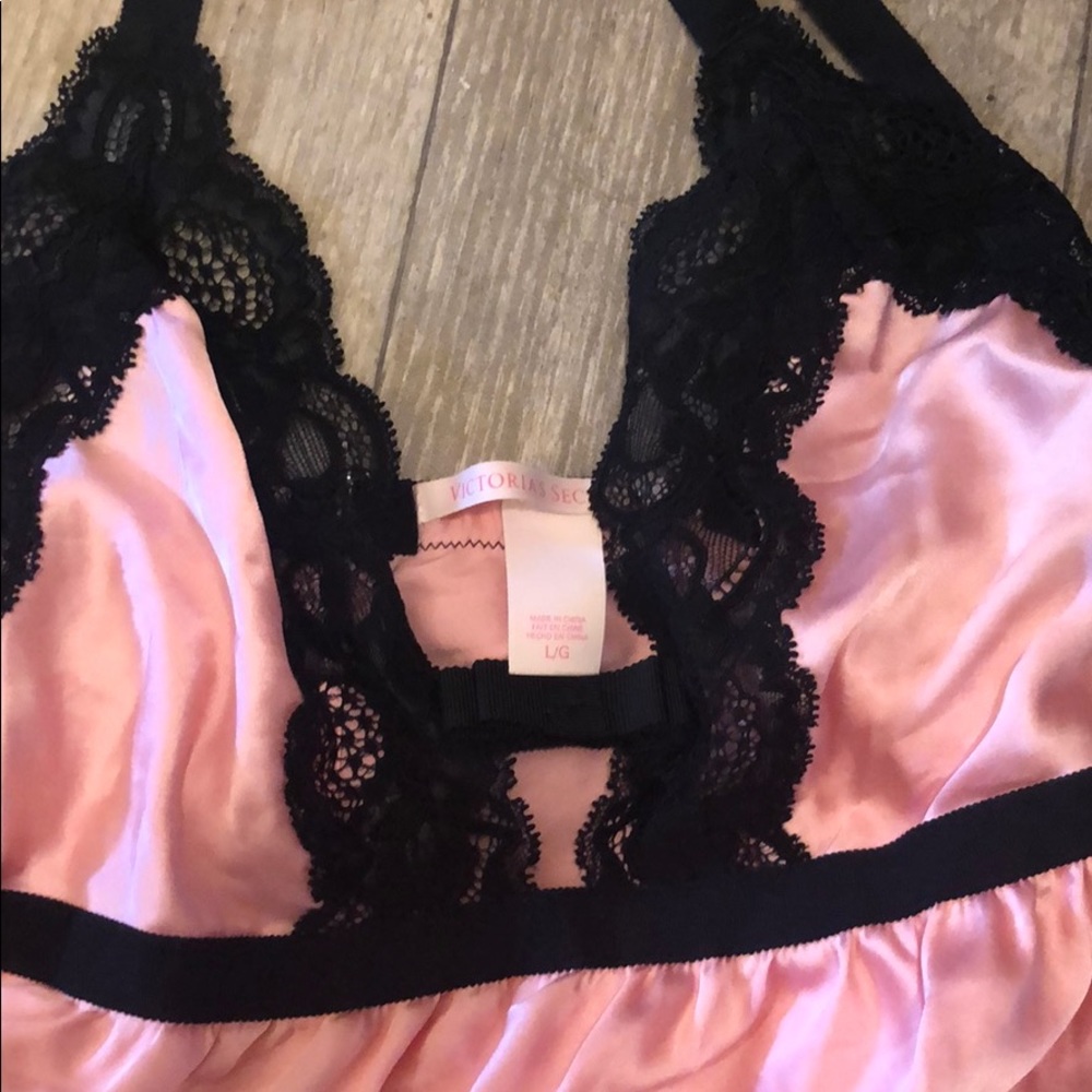 Victoria’s Secret Silky Pink Lingerie Pajama
